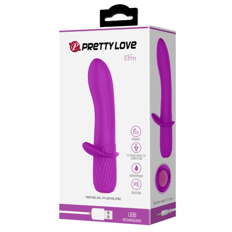 PRETTY LOVE - RECHARGEABLE VIBRATOR TROY PURPLE
