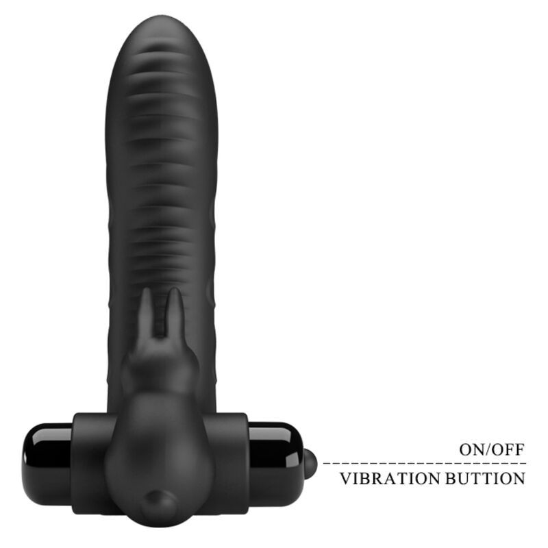 PRETTY LOVE - FUNDA DEDO VIBRADOR VANCE BLACK RABBIT