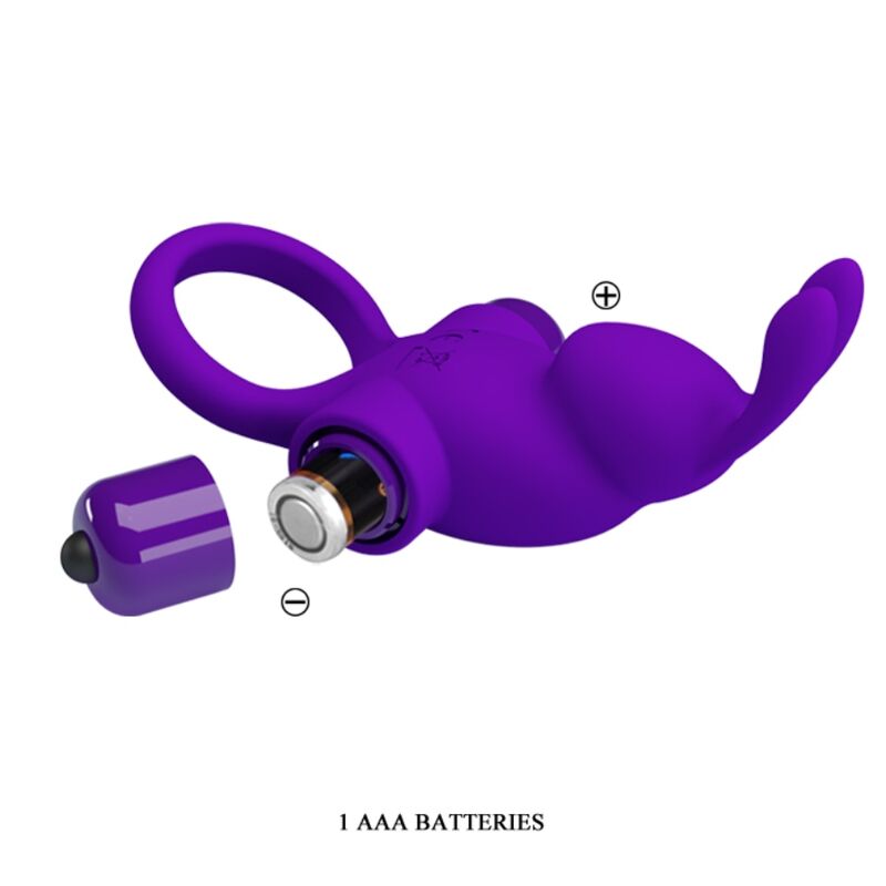 PRETTY LOVE - ANNEAU VIBRATEUR I RABBIT POUR PÉNIS VIOLET