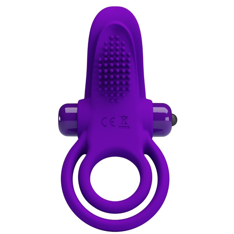PRETTY LOVE - VIBRATING PURPLE COCK RING