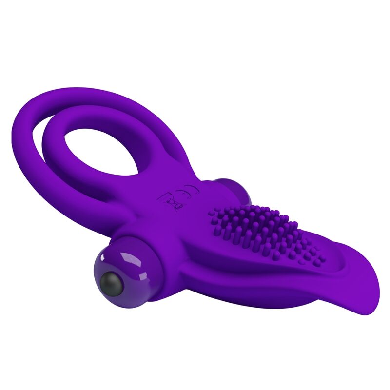 PRETTY LOVE - VIBRATING PURPLE COCK RING