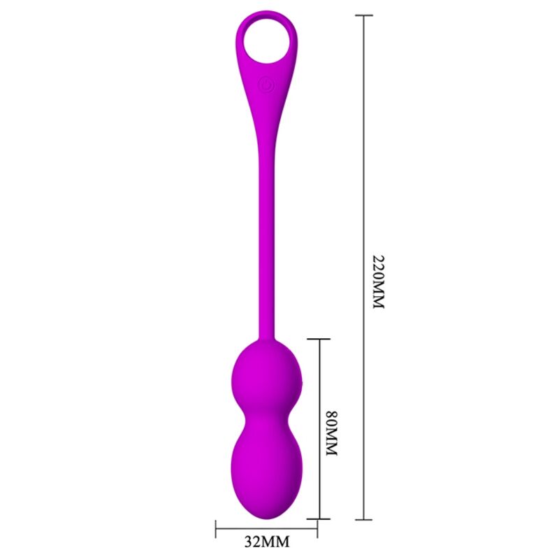 PRETTY LOVE - ELVIRA PURPLE RECHARGEABLE VIBRATING BALLS