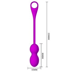 PRETTY LOVE - ELVIRA PURPLE RECHARGEABLE VIBRATING BALLS