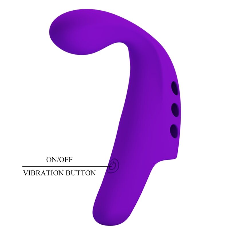 PRETTY LOVE - GORGON PURPLE RECHARGEABLE FINGER VIBRATOR