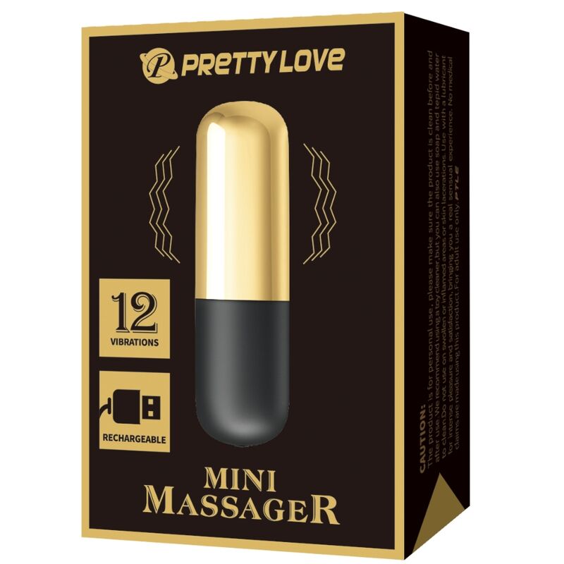 PRETTY LOVE - ¿VIBRADOR DE BALA RECARGABLE DE ORO?