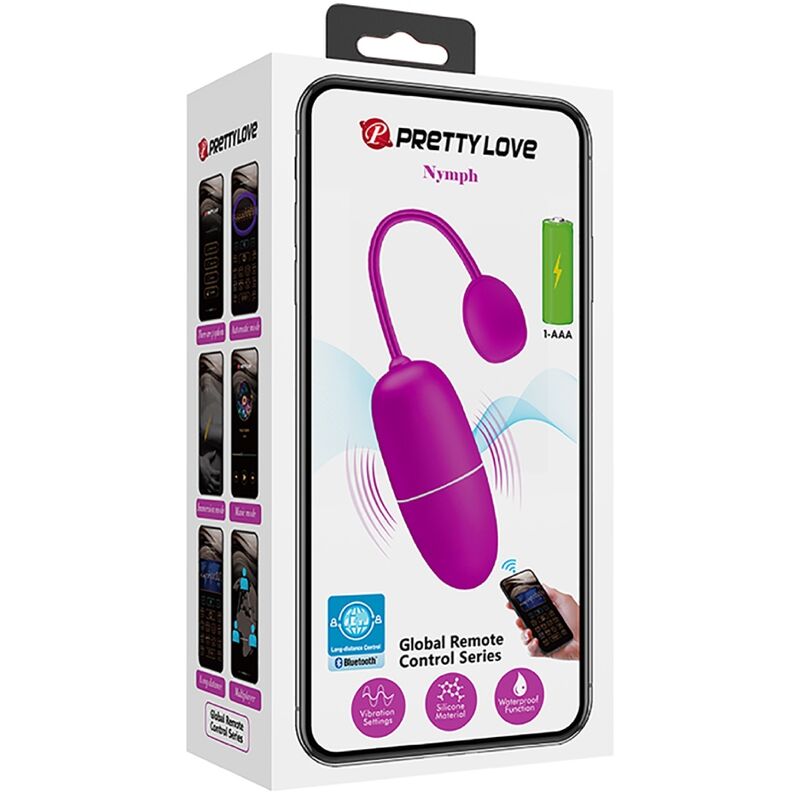 PRETTY LOVE - HUEVO VIBRADOR NYMPH CONTROLADO POR APP MORADO