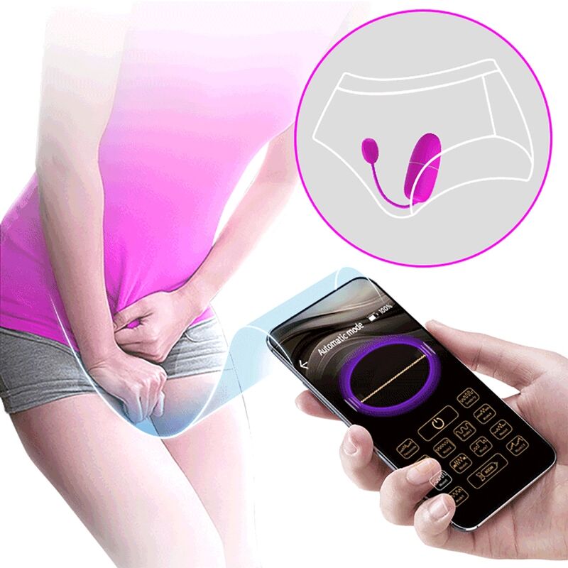 PRETTY LOVE - HUEVO VIBRADOR NYMPH CONTROLADO POR APP MORADO