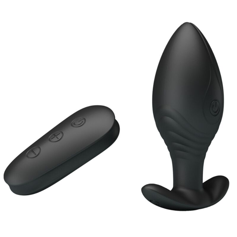 PRETTY LOVE - VIBRATEUR RECHARGEABLE REGINA ANAL PLUG NOIR