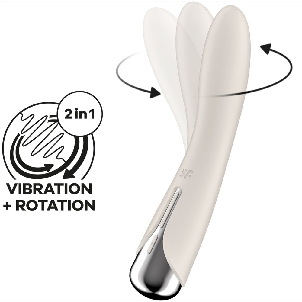 SATISFYER - SPINNING VIBE 1 VIBRATEUR ROTATEUR G-SPOT ROUGE