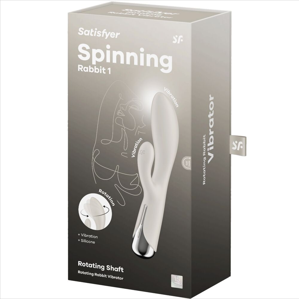 SATISFYER - SPINNING RABBIT 1 CLITORIS ET STIMULATION DU POINT G ROUGE