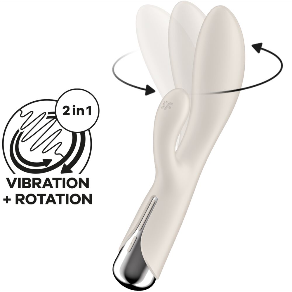 SATISFYER - SPINNING RABBIT 1 CLITORIS Y ESTIMULACIÓN DEL PUNTO G ROJO