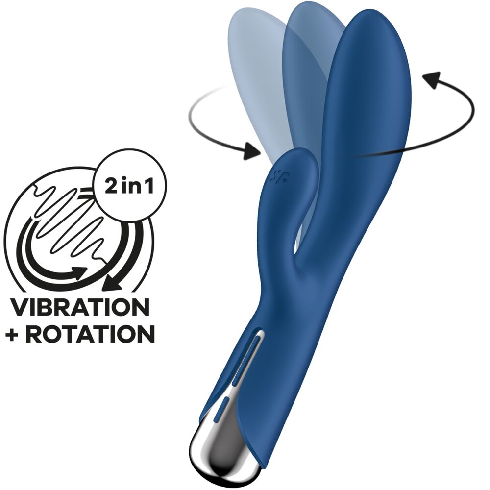 SATISFYER - SPINNING RABBIT 1 CLITORIS Y ESTIMULACIÓN DEL PUNTO G ROJO