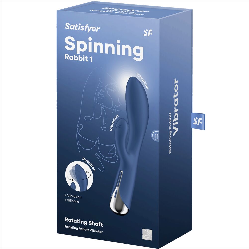 SATISFYER - SPINNING RABBIT 1 CLITORIS Y ESTIMULACIÓN DEL PUNTO G ROJO