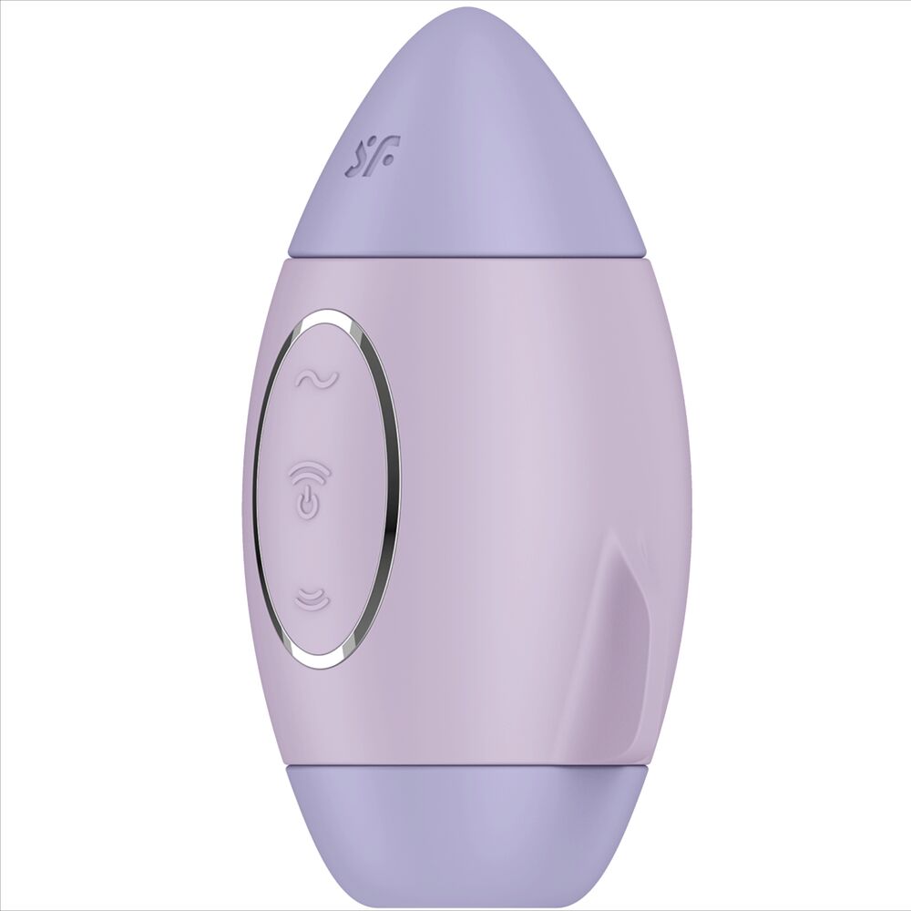 SATISFYER - MISSION CONTROL PETIT VIBRATEUR  DOUBLE IMPULSION LILAS