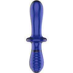 SATISFYER - DILDO DOBLE CRISTAL TRANSPARENTE