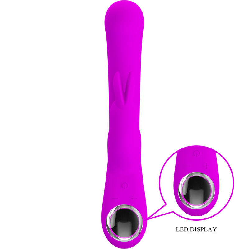 PRETTY LOVE - VIBRADOR LAMAR CONEJO Y PUNTO G MORADO