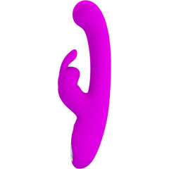 PRETTY LOVE - VIBRADOR LAMAR CONEJO Y PUNTO G MORADO