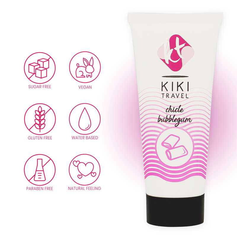 KIKÍ TRAVEL - LUBRICANTE GOMA DE FRESA 50 ML