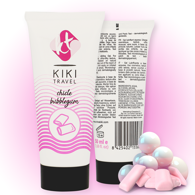 KIKÍ TRAVEL - LUBRICANTE GOMA DE FRESA 50 ML