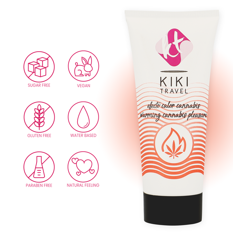 KIKÍ TRAVEL - LUBRICANTE CANNABIS EFECTO CÁLIDO 50 ML