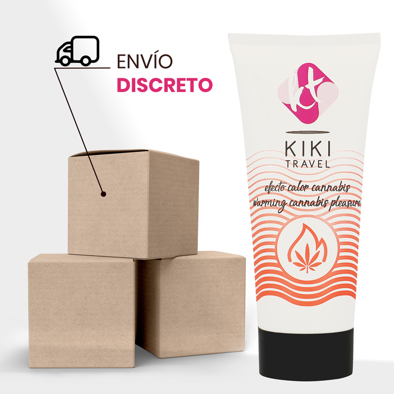 KIKÍ TRAVEL - LUBRICANTE CANNABIS EFECTO CÁLIDO 50 ML