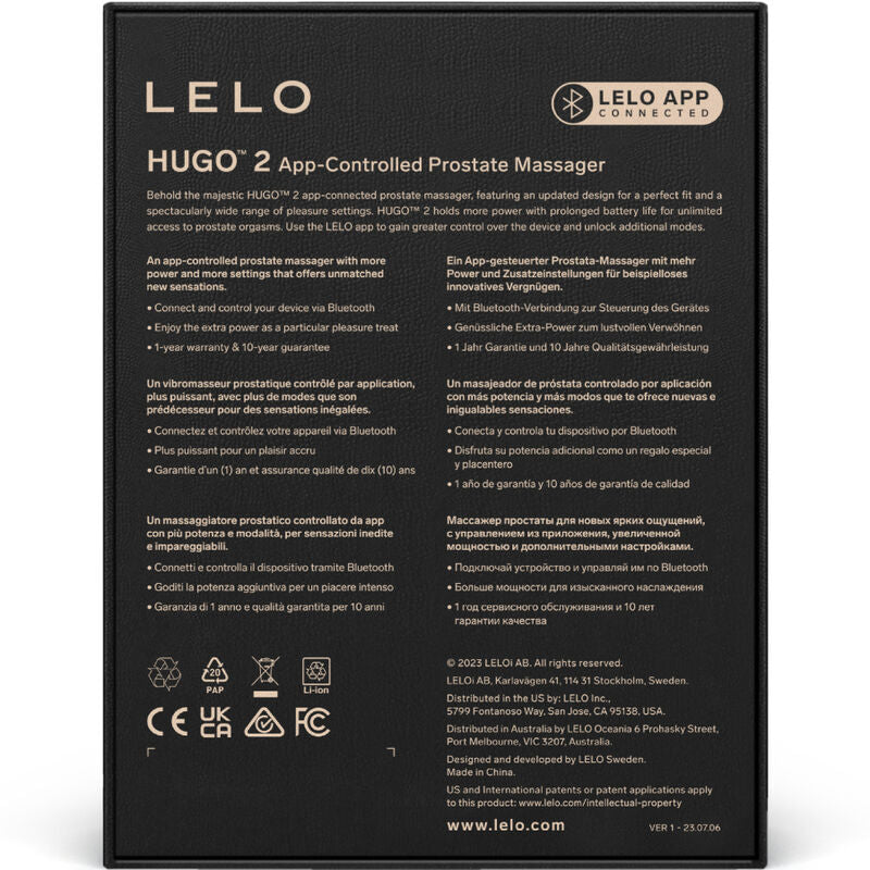 LELO - MASAJEADOR DE PRÓSTATA HUGO 2 VERDE