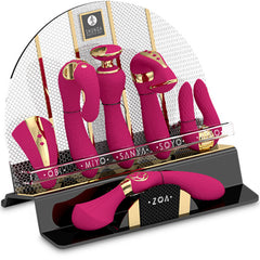 SHUNGA - DISPLAY STAND OF 6 FUCHSIA INTIMATE MASSAGES