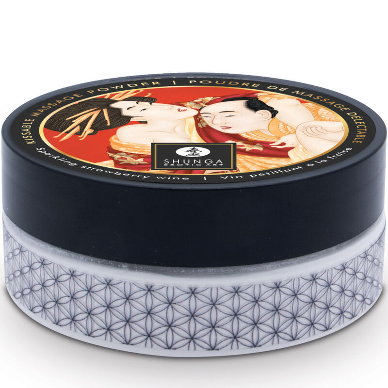 SHUNGA - STRAWBERRY EDIBLE MASSAGE POWDER KIT