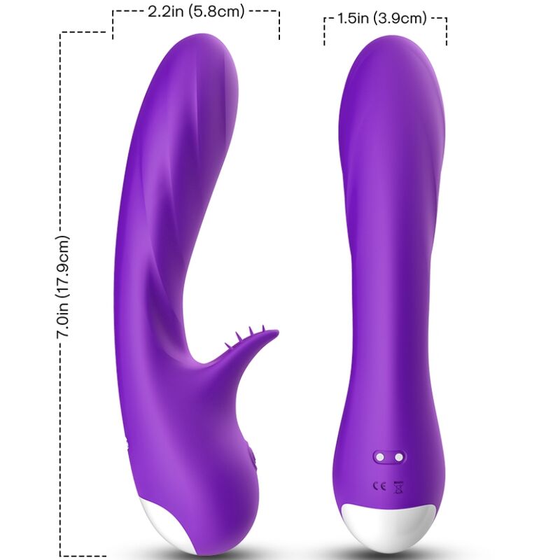 ARMONY - VIBRADOR ROMANCE CON ESTIMULADOR MORADO