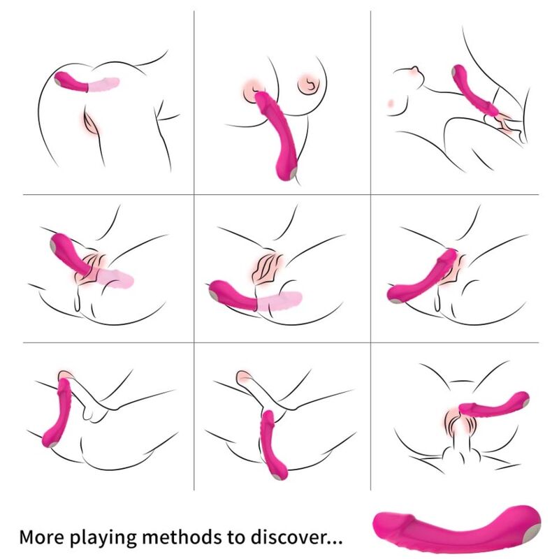 ARMONY - SPOT G SILICONE VIBRATOR DILDO FUCHSIA