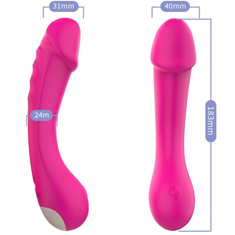 ARMONY - SPOT G SILICONE VIBRATOR DILDO FUCHSIA