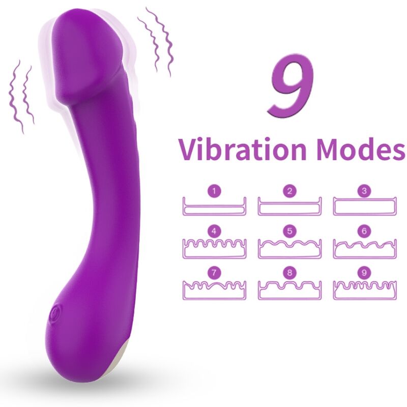 ARMONY - SILICONE SPOT G VIBRATOR DILDO PURPLE