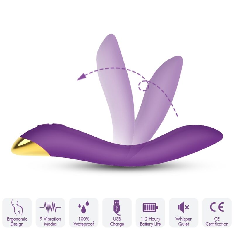ARMONY - VIBRADOR FLAMENCO MULTIPOSICIONES VIOLETA