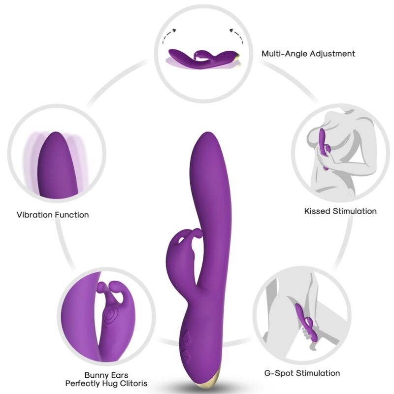 ARMONY - BONNIE VIBRADOR CONEJO MORADO