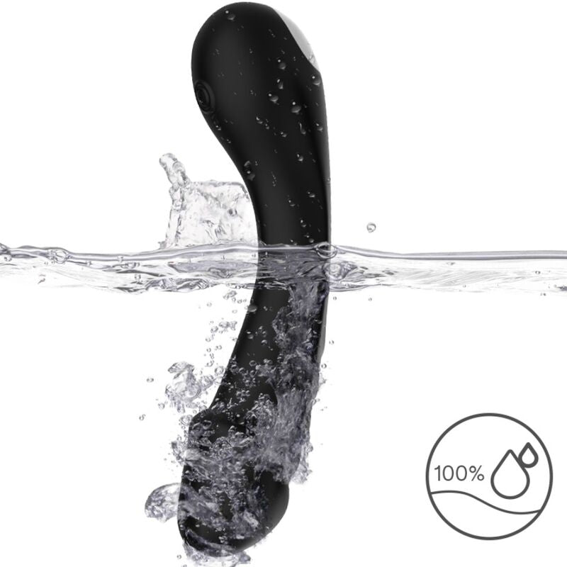 ARMONY - BLACK SILICONE G-SPOT VIBRATOR DILDO