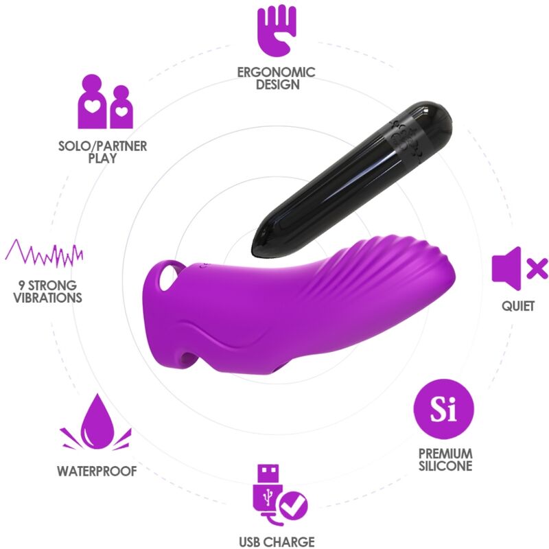 ARMONY - VIBRADOR DEDO AURORA MORADO