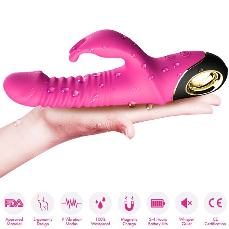 ARMONY - DILDO VIBRADOR CONEJO ZING FUCSIA