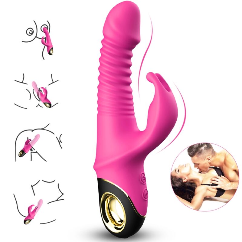 ARMONY - DILDO VIBRADOR CONEJO ZING FUCSIA