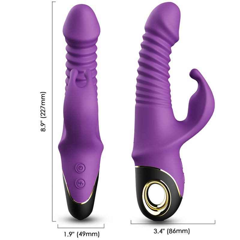 ARMONY - DILDO VIBRADOR CONEJO ZING VIOLETA