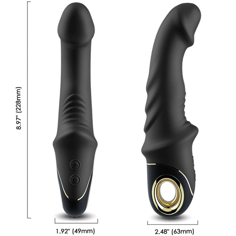 ARMONY - JOYBLADE BLACK ROTATING VIBRATOR DILDO