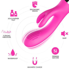 ARMONY - VIBRADOR CONEJO FUCSIA