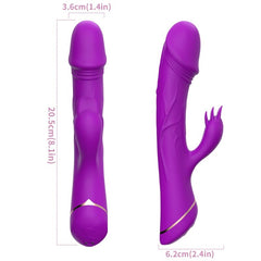 ARMONY - DILDO VIBRADOR CONEJO DE SILICONA MORADA