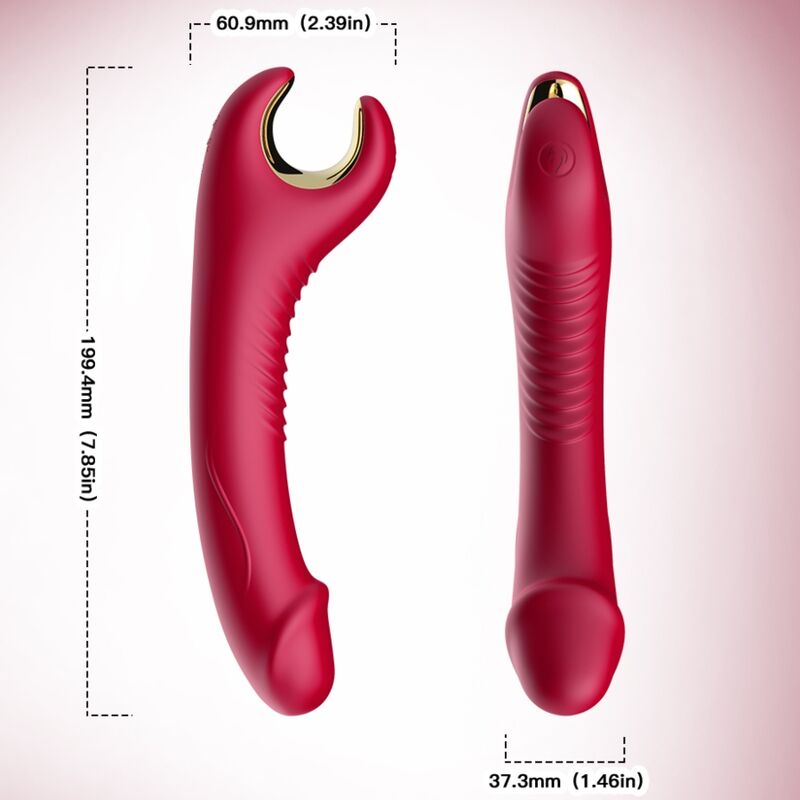 ARMONY - RED PRINCE DILDO VIBRATOR &amp; ROTATOR