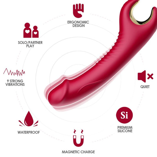 ARMONY - RED PRINCE DILDO VIBRATOR &amp; ROTATOR