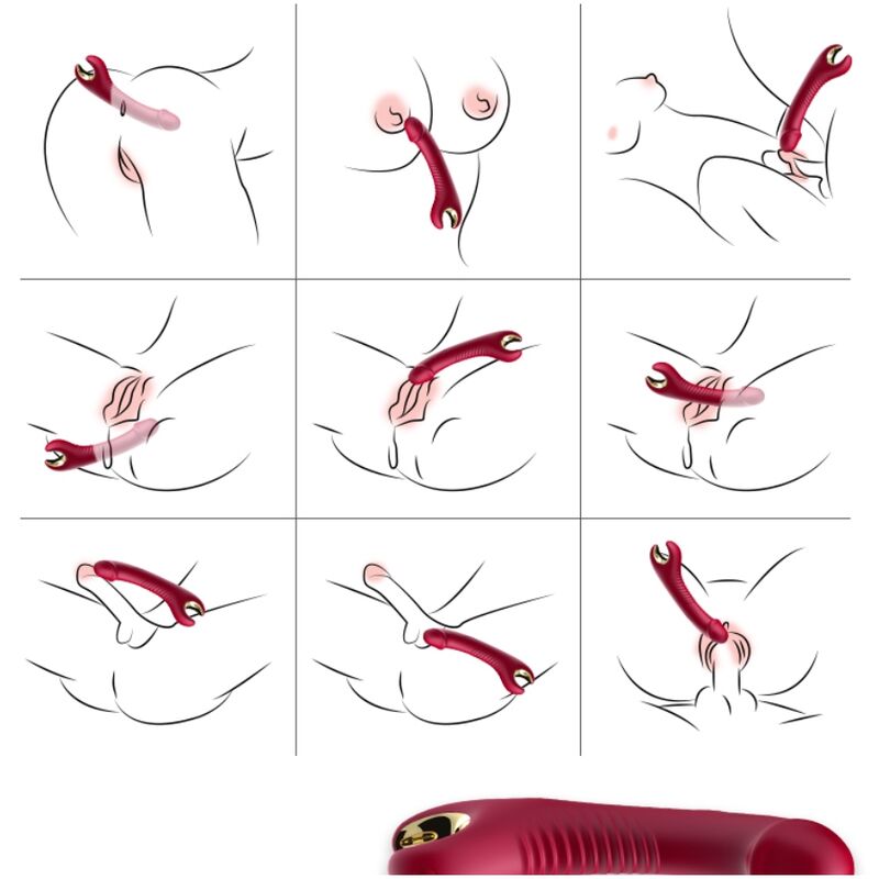 ARMONY - RED PRINCE DILDO VIBRATOR &amp; ROTATOR