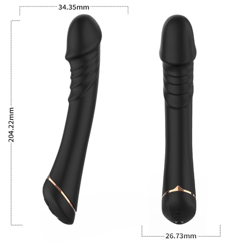 ARMONY - DILDO VIBRADOR DE SILICONA NEGRO