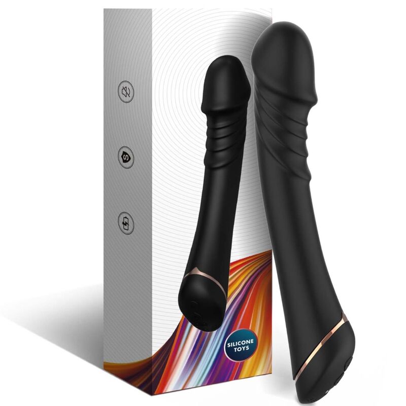 ARMONY - DILDO VIBRADOR DE SILICONA NEGRO