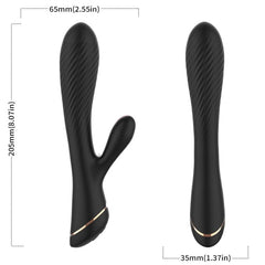 ARMONY - VIBRADOR CONEJO DE SILICONA NEGRO