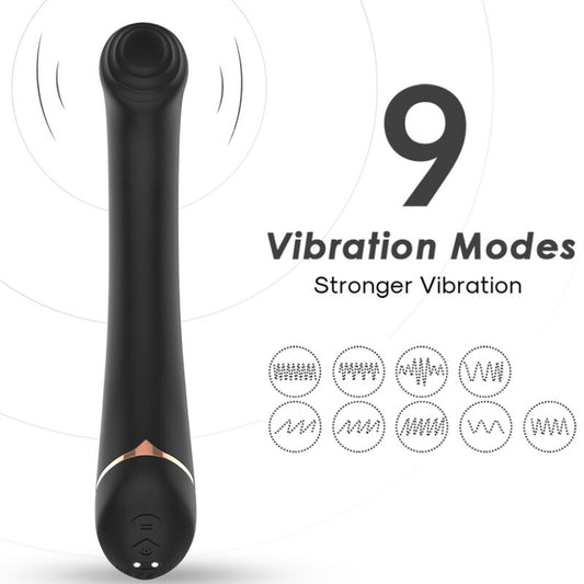 ARMONY - BLACK SILICONE FALT HEAD VIBRATOR