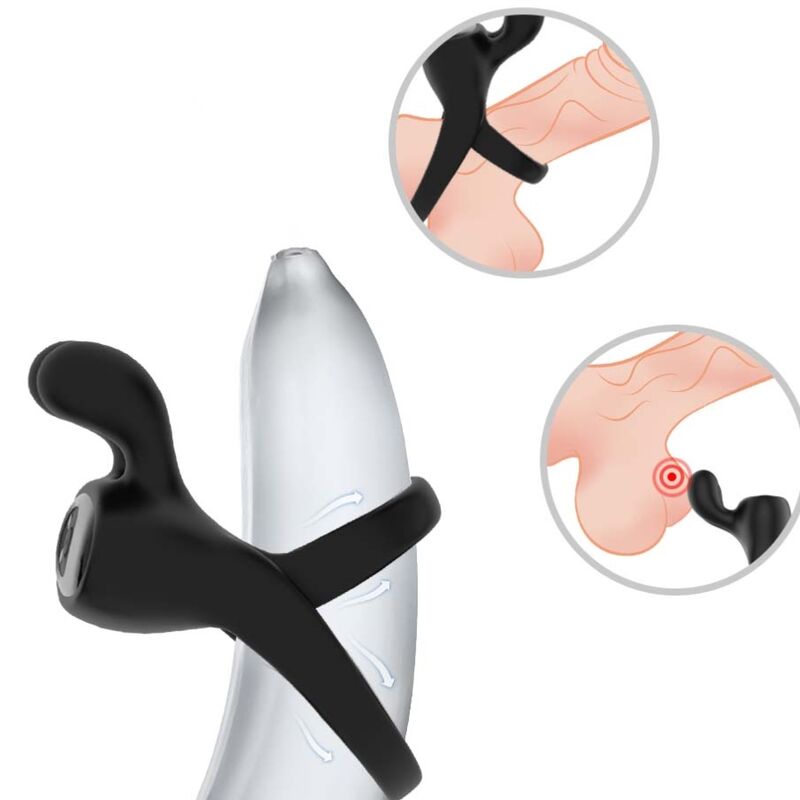 ARMONY - ANILLO VIBRADOR CONEJO NEGRO